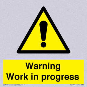 Warning Work in progress